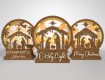 Farol de Belén 3D para Corte Láser, Diseño Religioso Navidad, Archivo SVG DIY Glowforge - Imagen 3