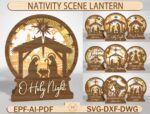Farol de Belén 3D para Corte Láser, Diseño Religioso Navidad, Archivo SVG DIY Glowforge
