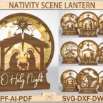 Farol de Belén 3D para Corte Láser, Diseño Religioso Navidad, Archivo SVG DIY Glowforge
