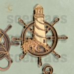 Paquete de archivos SVG náuticos para corte láser - 6 diseños listos para Glowforge y DXF - Imagen 3