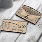 Sobres para dinero cortados láser - Paquete de 6 archivos SVG para bodas y cumpleaños, Glowforge y DXF - Imagen 4