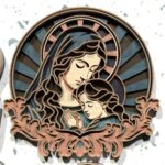 Paquete SVG Virgen María para Corte Láser | Archivos CNC y Glowforge para Decoración Espiritual - Imagen 8