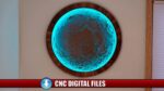Plantilla CNC Luna LED 3D - Archivo Vectric para Lámpara de Pared Lunar y Arte en Madera