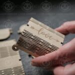 Caja de regalo cortada láser en SVG, DXF, DWG - Manual de montaje incluido, descarga instantánea - Imagen 4