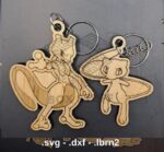 Llavero de madera Pokémon 1:110 - 16 diseños láser, archivos DXF, SVG, AI y PDF para corte CNC - Imagen 6