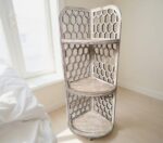 Estante de esquina de madera moderna cortado a láser - Plantilla digital SVG, DXF y CDR para decoración - Imagen 5