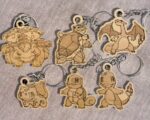 Llavero de madera Pokémon 1:110 - 16 diseños láser, archivos DXF, SVG, AI y PDF para corte CNC - Imagen 4
