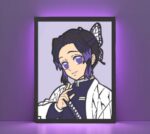 Shinobu Kocho de Demon Slayer en Mesa Multicapa – Cuadro Decorativo de Pared estilo Anime | Arte CNC para Corte Láser | Decoración Otaku y Cómic - Imagen 2