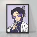 Shinobu Kocho de Demon Slayer en Mesa Multicapa – Cuadro Decorativo de Pared estilo Anime | Arte CNC para Corte Láser | Decoración Otaku y Cómic
