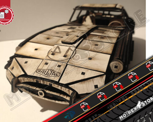 Archivos Jaguar E-type 1966 cnc laser cut Dxf, Ai, Cdr, Pdf, Svg