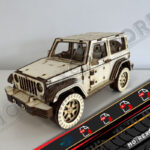 Archivos Jeep Wrangler 3mm Cnc laser cut Dxf, Ai, Cdr, Pdf, Svg.