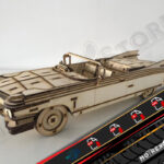 Archivos Cadillac 1959 descapotable 3mm cnc laser cut file Dxf, Ai, Cdr, Pdf, Svg.