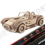 Auto deportivo Cobra 3mm cnc laser cut file Dxf, Ai, Cdr, Pdf, Svg.