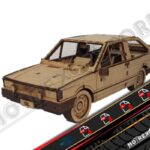 Volkswagen Gol GTS 1990 3mm cnc laser cut file Dxf, Ai, Cdr, Pdf, Svg.