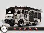 Archivos Camion Bomberos 3mm Cnc laser cut Dxf, Ai, Cdr, Pdf, Svg.