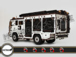 Archivos Camion Bomberos 3mm Cnc laser cut Dxf, Ai, Cdr, Pdf, Svg. - Imagen 2