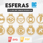 20 esferas comics, christmas ornaments SVG laser cut files, christmas ornaments personalized, superheroes & villians comics, christmas decor