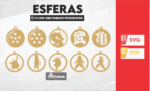 40 Esferas del Dragón Ball - Adornos de Navidad, Archivos de Corte SVG, Adornos Navideños Personalizados, Adorno de Anime, Decoración Navideña - Imagen 3