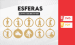 40 Esferas del Dragón Ball - Adornos de Navidad, Archivos de Corte SVG, Adornos Navideños Personalizados, Adorno de Anime, Decoración Navideña - Imagen 4