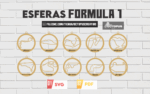 24 Formula 1 esfera, Formula 1 clipart, Christmas ornaments SVG laser cut files, personalized Christmas ornaments, Christmas decor.