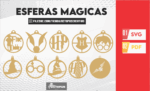 40 Esferas harry pottter, hp wizard magic, christmas ornaments SVG laser cut files, christmas ornament personalized, christmas decor,DXF - Imagen 2
