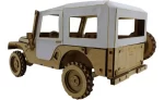 Archivos Jeep Cj5 con lona cnc laser cut Dxf, Ai, Cdr, Pdf, Svg. - Imagen 3