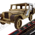 Archivos Jeep Cj5 con lona cnc laser cut Dxf, Ai, Cdr, Pdf, Svg.