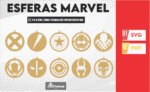 40 Esferas avengers, marvels superhero clipart, christmas ornaments SVG laser cut files, christmas ornaments personalized, christmas decor - Imagen 2