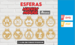 25 esferas mickey mouse, christmas ornaments SVG laser cut files, christmas ornaments personalized, christmas decor, mickey christmas svg - Imagen 2