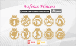 20 Esferas princesas, christmas ornaments SVG laser cut files, christmas ornaments personalized, princess clipart png, christmas decor pack