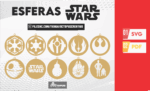 45 Esferas star wars, christmas ornaments SVG laser cut files, christmas ornaments personalized, christmas decor, darth vader cut svg file - Imagen 2