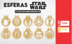 Star wars themed Christmas ornaments, Laser cut files, 20 star wars related silhouettes as Christmas ornaments - Imagen 2
