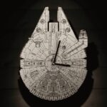 Reloj Star Wars Millennium Falcon para corte láser - archivo digital MDF