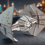Tie Interceptor para corte láser - diseño digital en formatos CDR, AI, DXF, SVG
