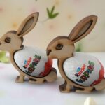 Soporte Conejo de Pascua para Huevos - Archivo Digital Corte Láser MDF 3mm