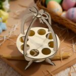 Plantilla digital para soporte de huevo de Pascua, corte láser para MDF o acrílico