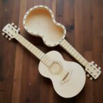 Diseño digital para corte láser: Guitarra en archivos CDR, AI, DXF y SVG