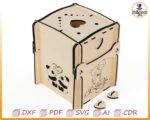 Caja del amor, caja de San Valentín, amor SVG, regalo de amor, archivos Glowforge, caja explosiva con engranajes para corte por láser. - Imagen 6