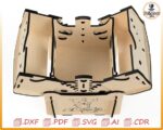 Caja del amor, caja de San Valentín, amor SVG, regalo de amor, archivos Glowforge, caja explosiva con engranajes para corte por láser. - Imagen 7