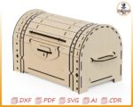 Cofre decorativo cortado con láser SVG: plantilla para cofre decorativo (descarga digital) - Imagen 5