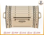 Cofre decorativo cortado con láser SVG: plantilla para cofre decorativo (descarga digital) - Imagen 3