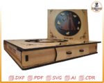 Caja para recuerdos de boda de madera contrachapada: archivos cortados con láser (SVG, DXF, PDF) - Imagen 7