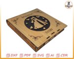 Caja para recuerdos de boda de madera contrachapada: archivos cortados con láser (SVG, DXF, PDF) - Imagen 6
