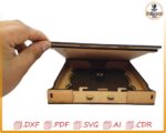 Caja para recuerdos de boda de madera contrachapada: archivos cortados con láser (SVG, DXF, PDF) - Imagen 5