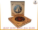 Caja para recuerdos de boda de madera contrachapada: archivos cortados con láser (SVG, DXF, PDF) - Imagen 4