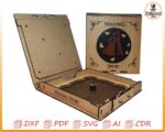 Caja para recuerdos de boda de madera contrachapada: archivos cortados con láser (SVG, DXF, PDF) - Imagen 3