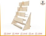 Soporte de exposición cortado con láser SVG: plantilla digital (3 mm) - Imagen 8