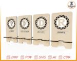 Diseños vectoriales personalizados para soportes de teléfonos móviles cortados con láser (archivo digital) - Imagen 7