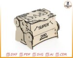 Caja personalizada para papá mecánico: Plantilla de madera cortada a láser (descarga digital) - Imagen 7