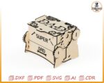 Caja personalizada para papá mecánico: Plantilla de madera cortada a láser (descarga digital) - Imagen 2